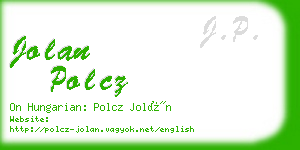 jolan polcz business card